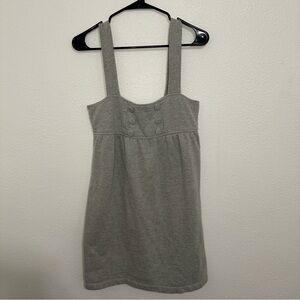 Vintage 2000's Juicy Couture Babydoll Jumper Sleeveless Minidress XSmall in Grey